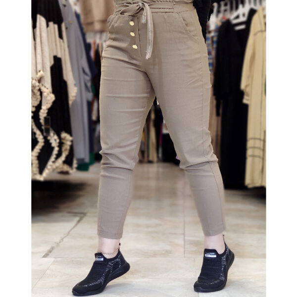 شلوار مام فیت نسکافه ای 3140095 - Image 2