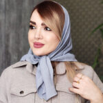 مینی اسکارف رنگی ساده - مانتو پاتریس رشت