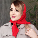 مینی اسکارف رنگی ساده - مانتو پاتریس رشت