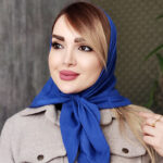 مینی اسکارف رنگی ساده - مانتو پاتریس رشت