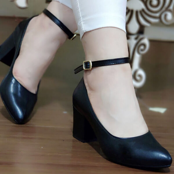 27200373-2 کفش پاشنه 5 سانتی مشکی - مانتو پاتریس رشت