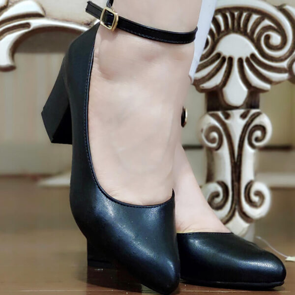 کفش پاشنه 5 سانتی مشکی - مانتو پاتریس رشت