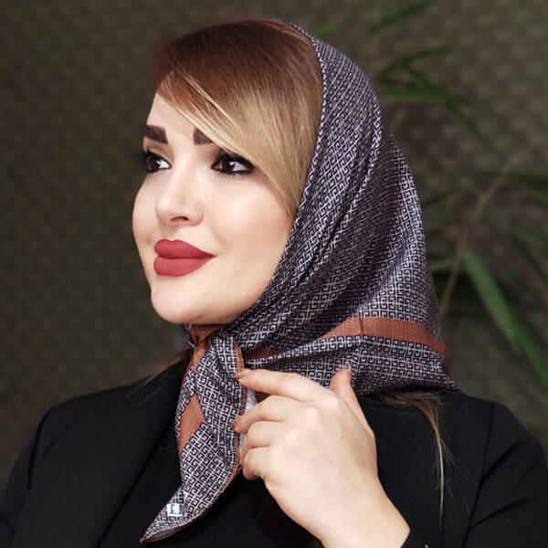 3570096-2 مینی اسکارف طرحدار - مانتو پاتریس رشت