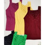 تاپ بند ضربدری نگینی - مانتو پاتریس رشت