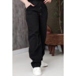 شلوار بگ کاغذی ذغالی - مانتو پاتریس رشت