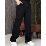 شلوار بگ کاغذی ذغالی - مانتو پاتریس رشت