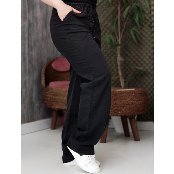 شلوار بگ کاغذی ذغالی - مانتو پاتریس رشت