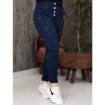 شلوار مام فیت سرمه ای - مانتو پاتریس رشت