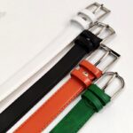 کمربند چرم رنگی -مانتو پاتریس رشت