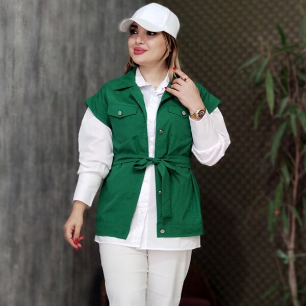 ست وست شومیز دو جیب - مانتو پاتریس رشت