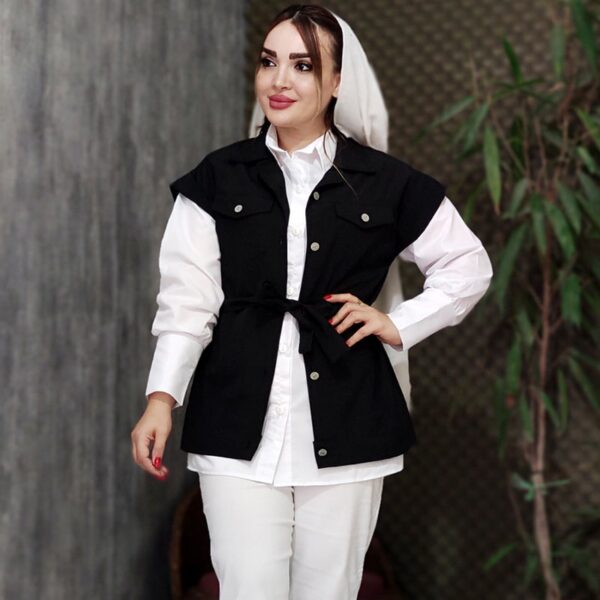 ست وست شومیز دو جیب - مانتو پاتریس رشت