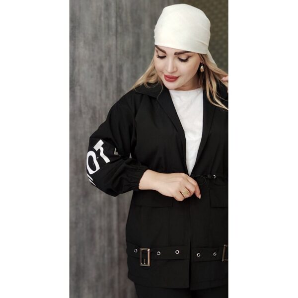 ست مانتو شلوار اسپرت سگک دار - مانتو پاتریس رشت