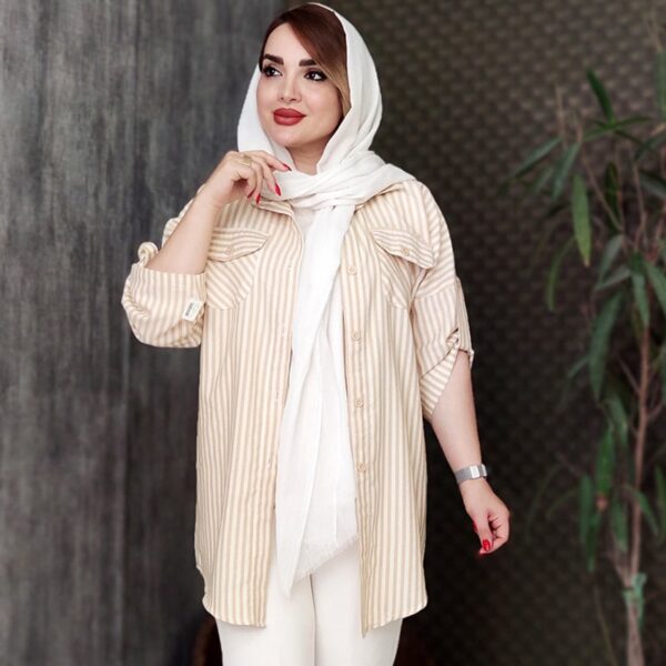 مانتو دو جیب راه راه - مانتو پاتریس رشت