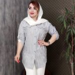 مانتو دو جیب راه راه - مانتو پاتریس رشت