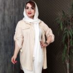 مانتو دو جیب راه راه - مانتو پاتریس رشت