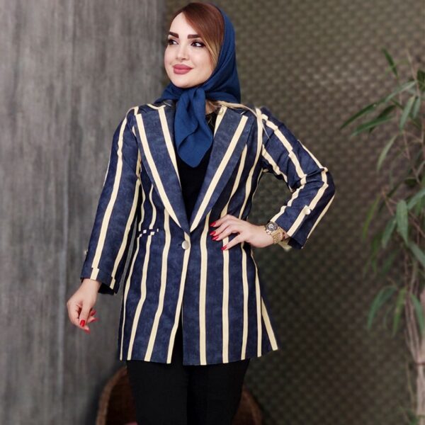 مانتو جین تنسل راه راه - مانتو پاتریس رشت