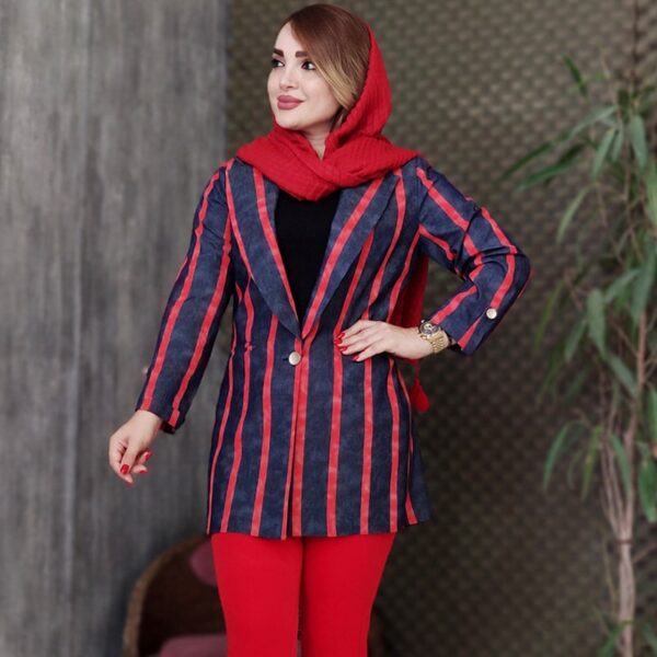 مانتو جین تنسل راه راه - مانتو پاتریس رشت