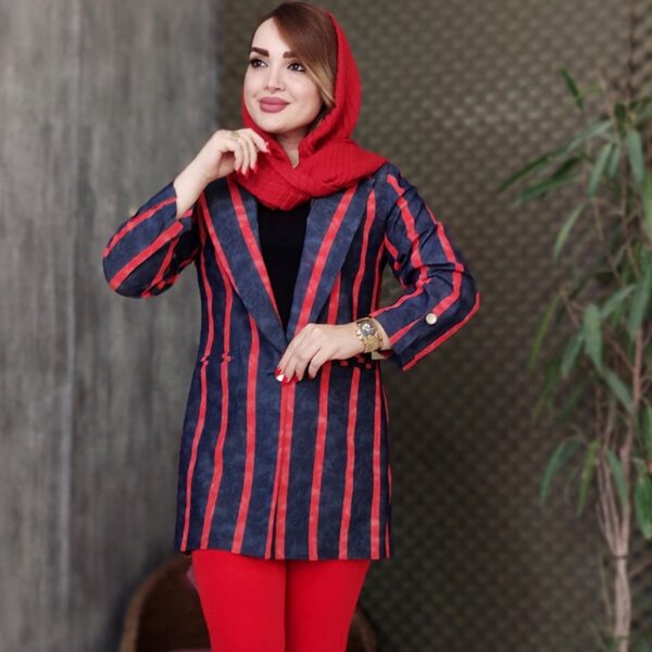 مانتو جین تنسل راه راه - مانتو پاتریس رشت