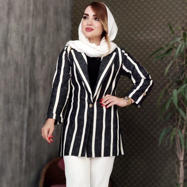 مانتو جین تنسل راه راه - مانتو پاتریس رشت