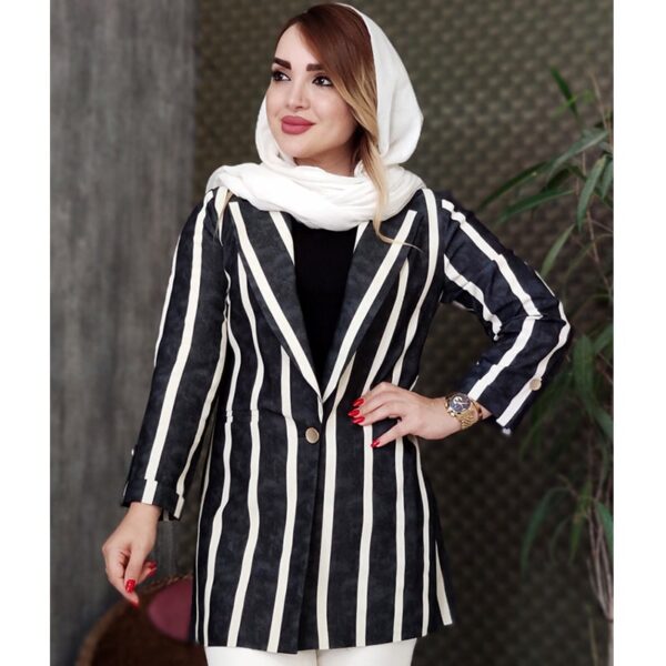 مانتو جین تنسل راه راه - مانتو پاتریس رشت