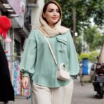 مانتو لنین آستین کش دوزی - مانتو پاتریس رشت