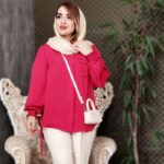 مانتو لنین آستین کش دوزی