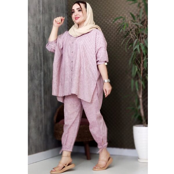 ست شومیز شلوار لینن - مانتو پاتریس رشت