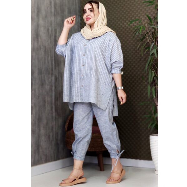 ست شومیز شلوار لینن - مانتو پاتریس رشت