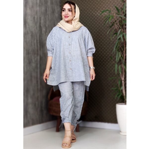 21000357-4-min ست شومیز شلوار لینن - مانتو پاتریس رشت