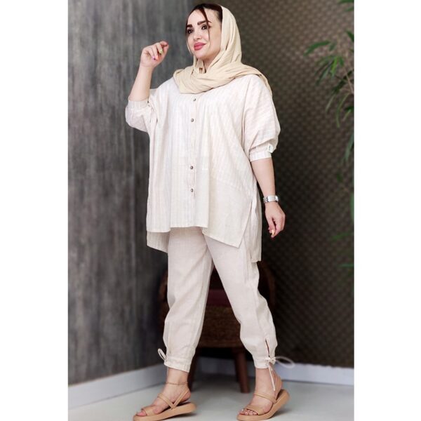 ست شومیز شلوار لینن - مانتو پاتریس رشت