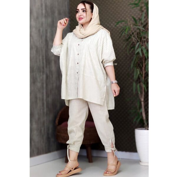 ست شومیز شلوار لینن - مانتو پاتریس رشت