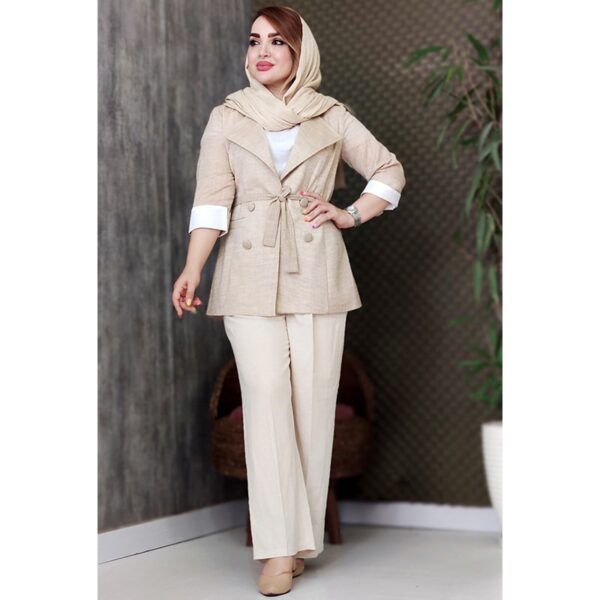 21000360-4-min ست کت شلوار لنین - مانتو پاتریس رشت