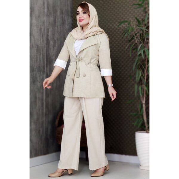 ست کت شلوار لنین - مانتو پاتریس رشت