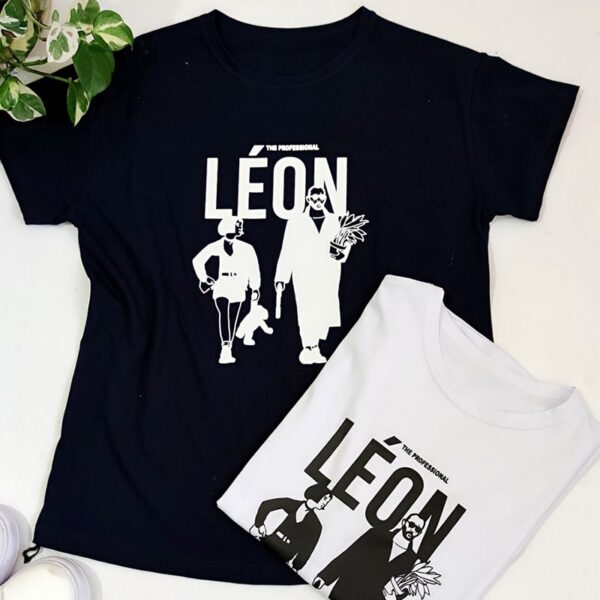 تیشرت نخ پنبه چاپ لئون - مانتو پاتریس رشت