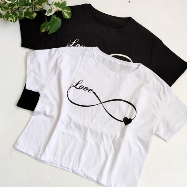 تیشرت کراپ بی نهایت - مانتو پاتریس رشت