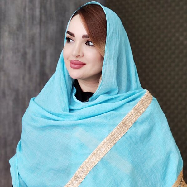 شال سوپرنخ نوار طلایی - مانتو پاتریس رشت