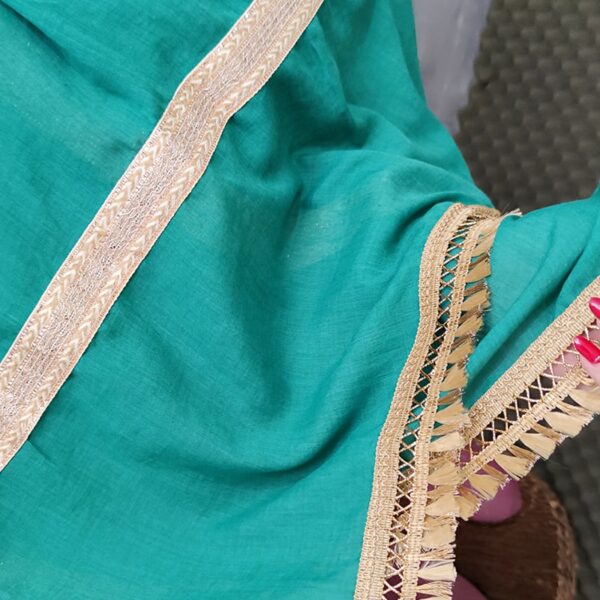 شال سوپرنخ نوار طلایی - مانتو پاتریس رشت