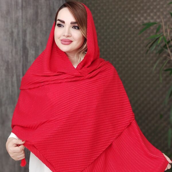 شال پلیسه نقطه ای - مانتو پاتریس رشت