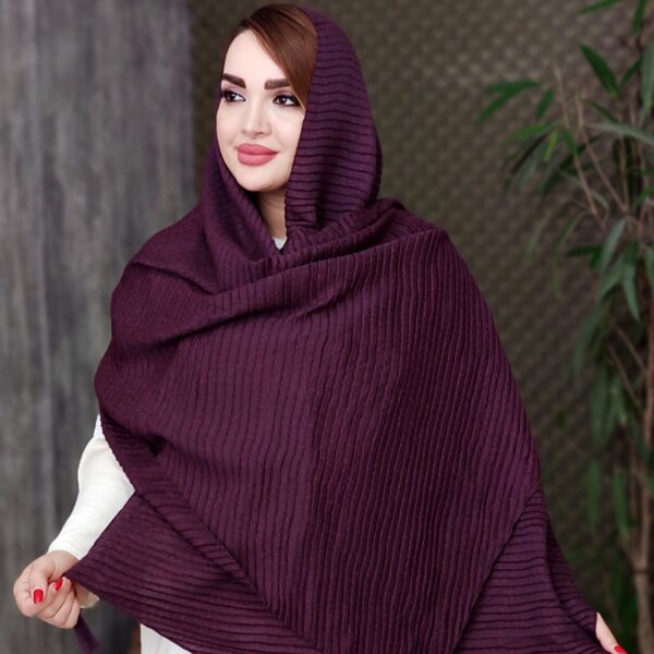 شال پلیسه نقطه ای - مانتو پاتریس رشت