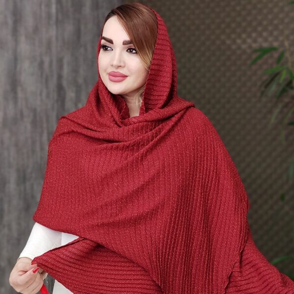 شال پلیسه نقطه ای - مانتو پاتریس رشت