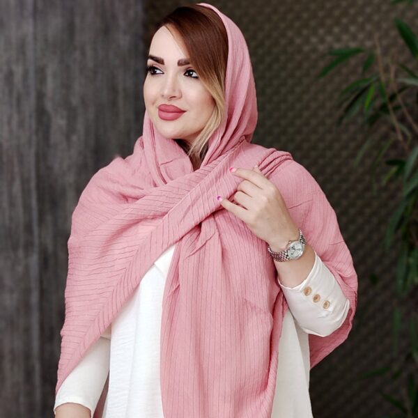 روسری پلیسه رنگی - مانتو پاتریس رشت