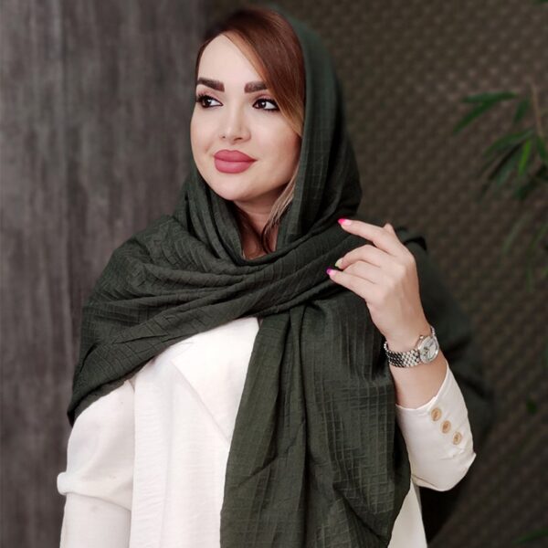 روسری پلیسه رنگی - مانتو پاتریس رشت