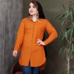 مانتو بغل زیپ لنین - مانتو پاتریس رشت