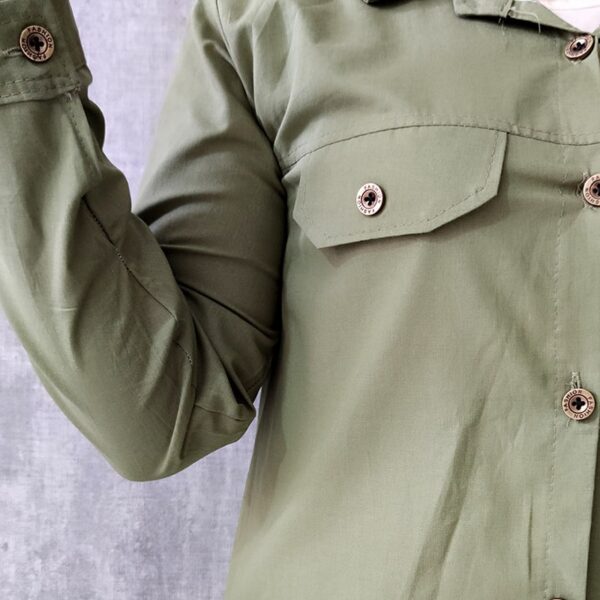 مانتو بغل زیپ لنین - مانتو پاتریس رشت