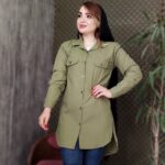 مانتو بغل زیپ لنین - مانتو پاتریس رشت