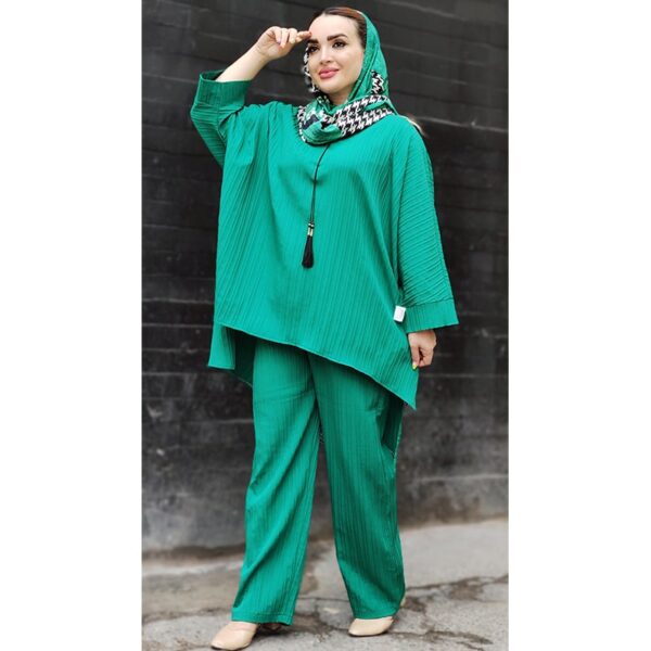 ست مانتو شلوار کراش پانچ