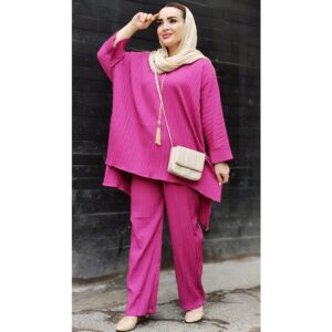 ست مانتو شلوار کراش پانچ