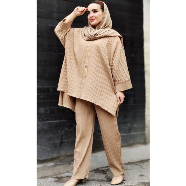 ست مانتو شلوار کراش پانچ