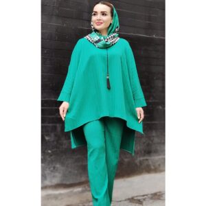 ست مانتو شلوار کراش پانچ