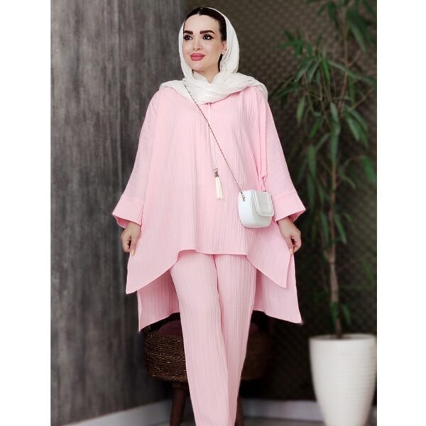 ست مانتو شلوار کراش پانچ - مانتو پاتریس رشت